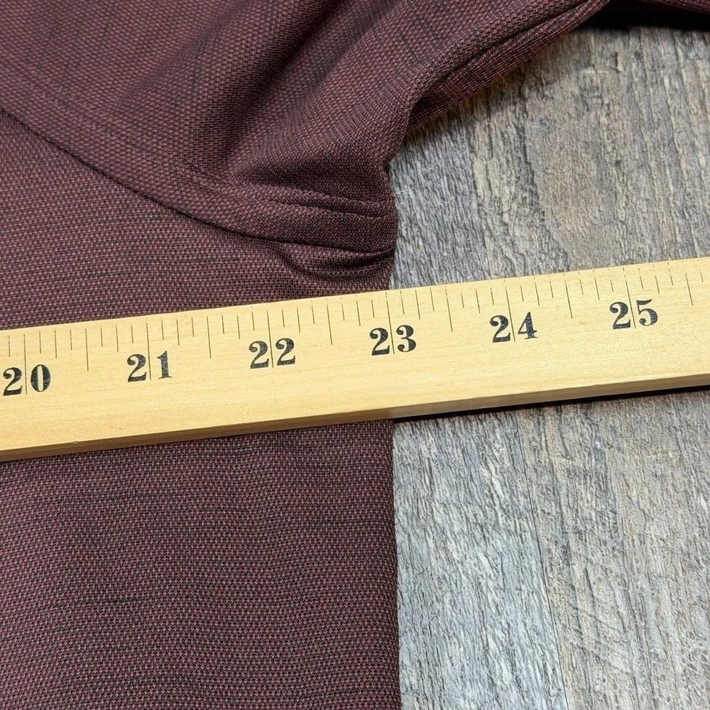 Nike Golf Dri-FIT Crewneck Pullover Men's L Burgundy Long Sleeve Performance Top